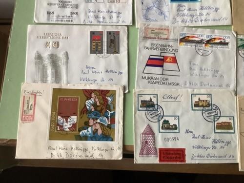 German Democratic Republic postal stamps covers 12 items Ref A1428