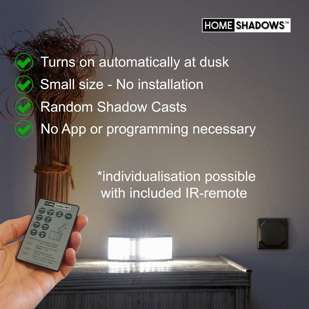 Attendance Simulator - DIY Home Security System That Casts Shadows on Curtain...