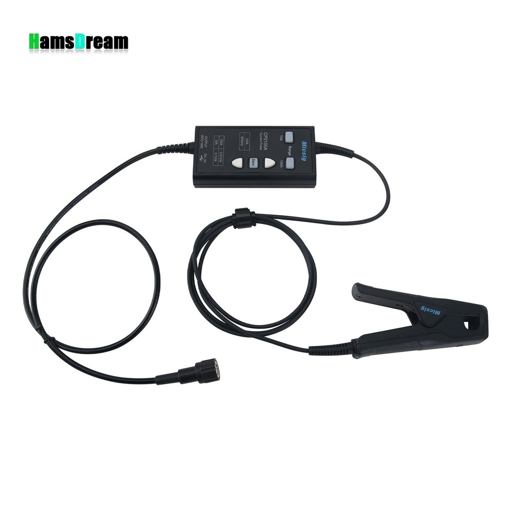 Micsig CP2100A 800KHz 10A/100A AC DC Current Probe for Oscilloscopes +Interface