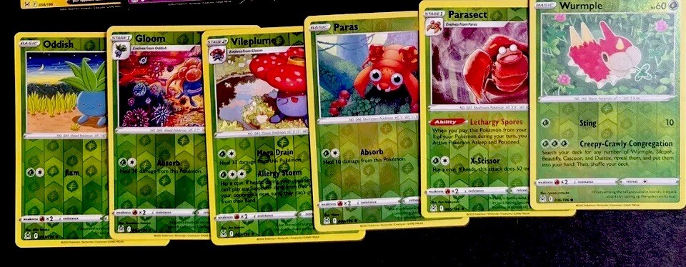 Pokemon - Lost Origin & Silver Tempest Complete Reverse Holo Sets LP/NM