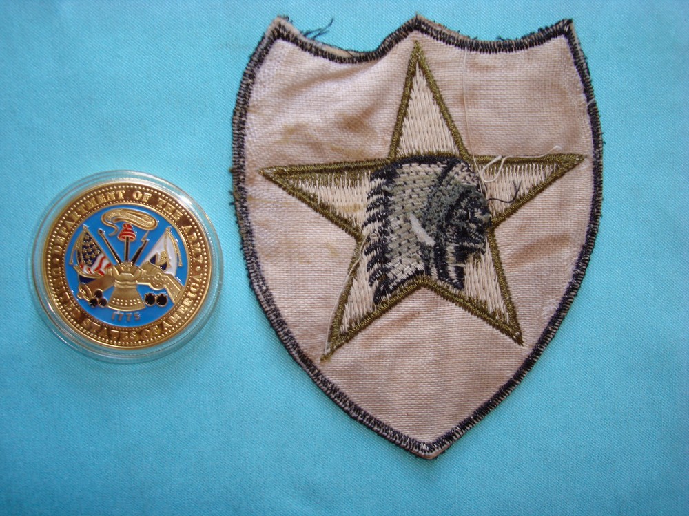 US 2nd INFANTRY DIVISION CHALLENGE COIN + MATCHING EMBROIDERED PATCH