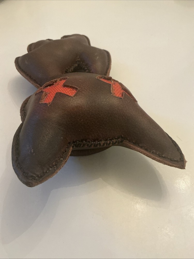 Handmade Leather Cat Voodoo Doll 7” Tall