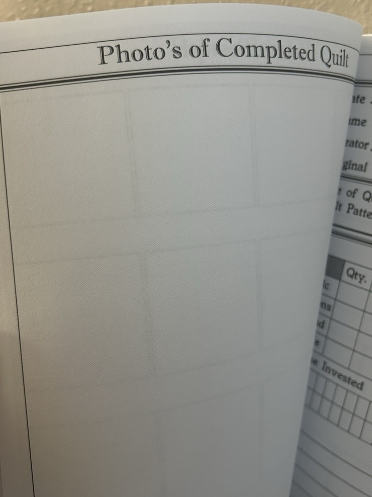 Quilting Journal Keepsake Record Book Read More