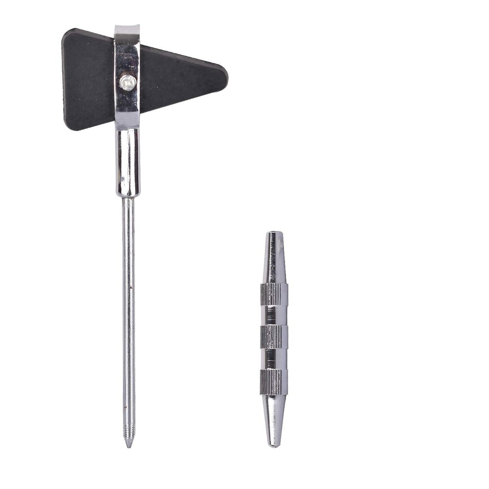 Reflex Hammer Taylor Style Weighted Chrome Handle Rubber Head Percussion Tool