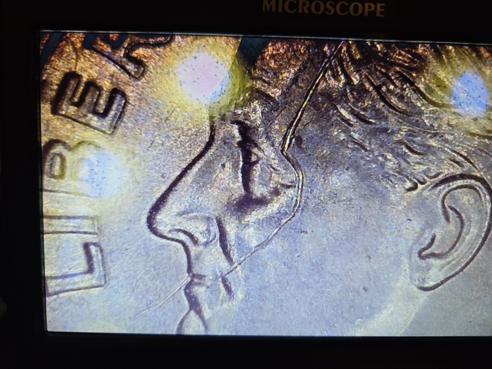2017 P Rosevelt Dime Scar Face DIE Break