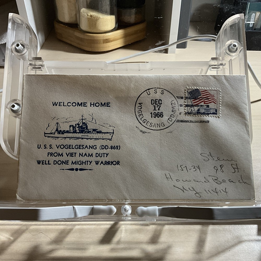 1966 USS Vogelgesang  DD-852 Naval Cover