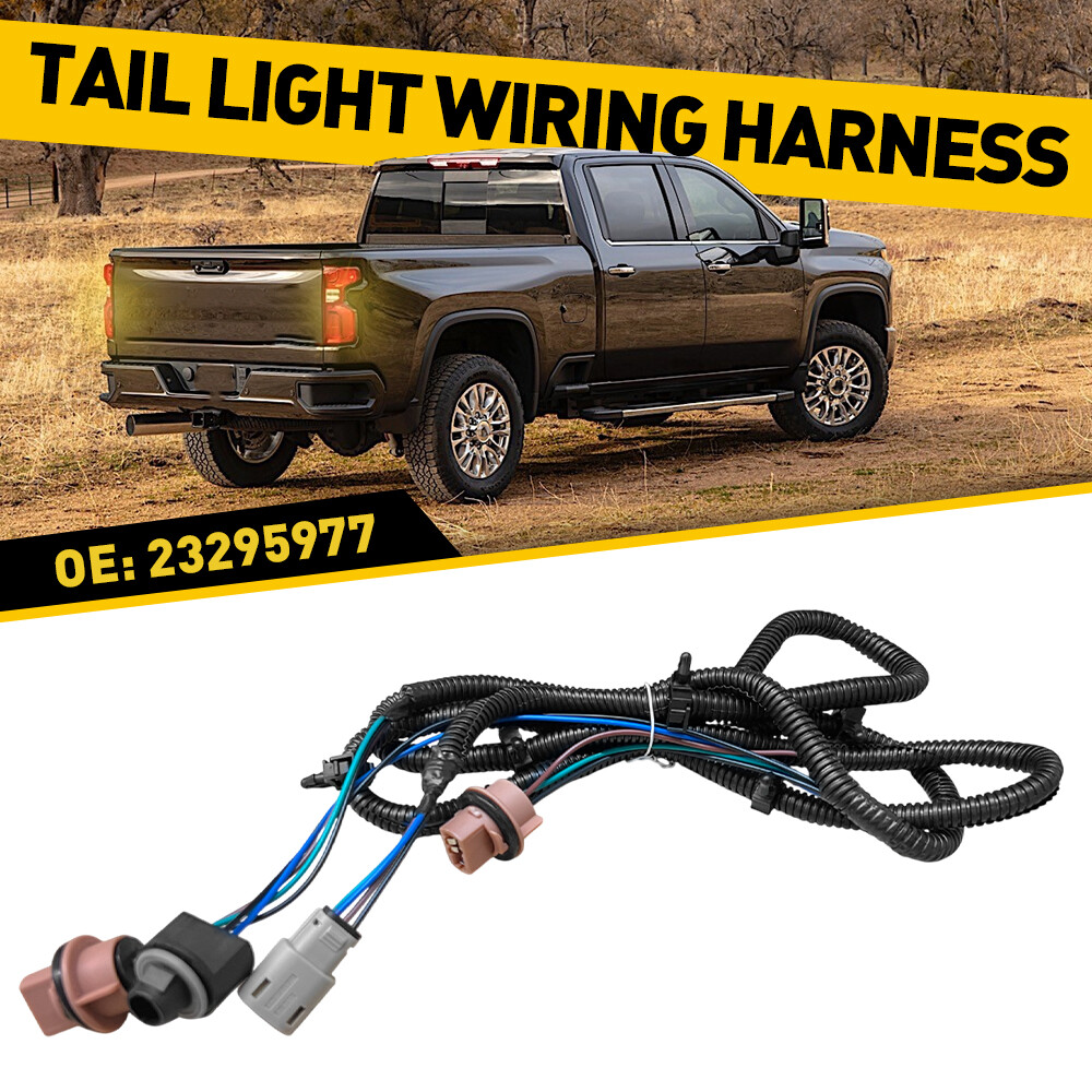Right Tail Light Socket Wiring Harness For 16-19 Chevy Silverado GMC 1500 2500HD