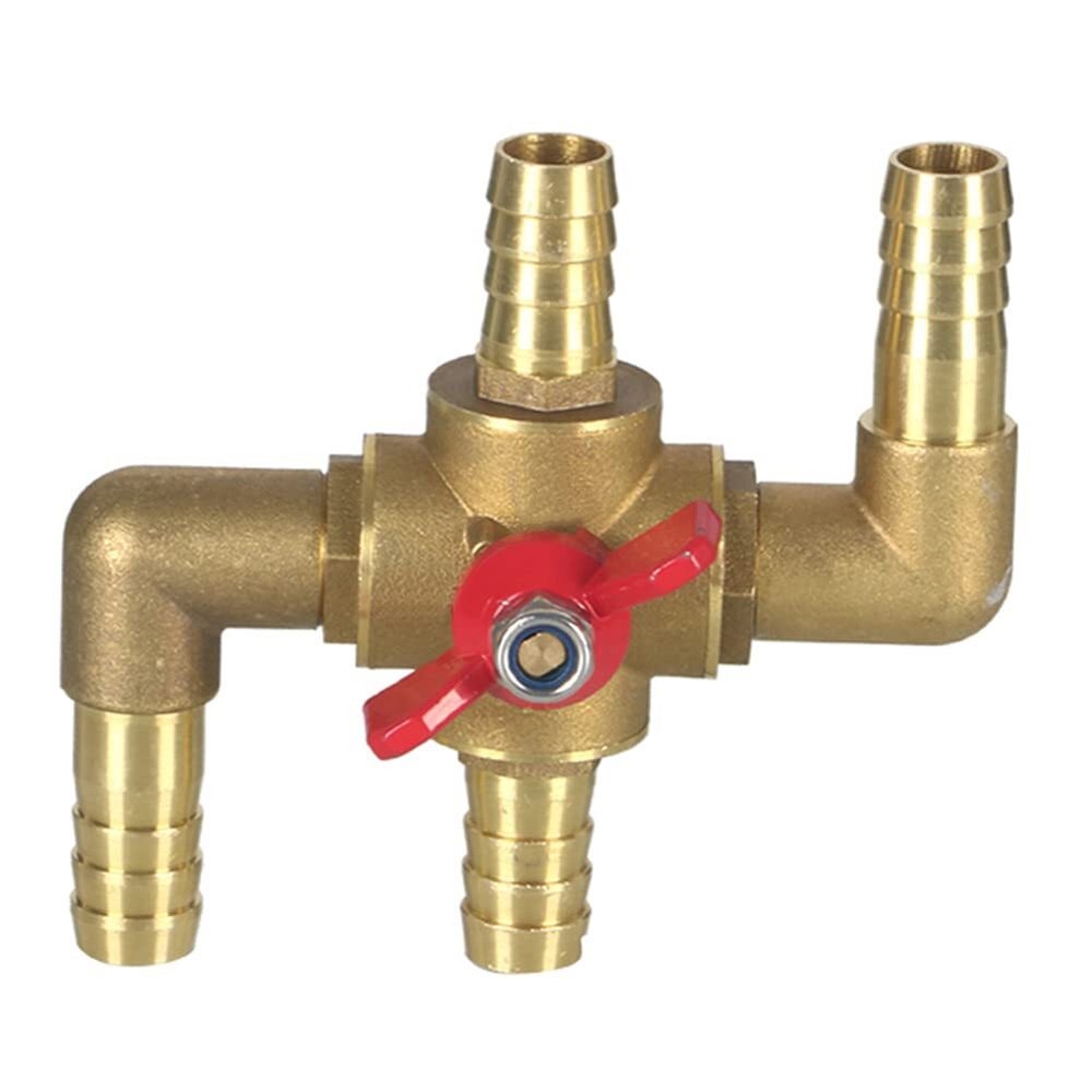 All Solid Brass Body Automobile Integrated 4-Way Heating Water Manual Control...
