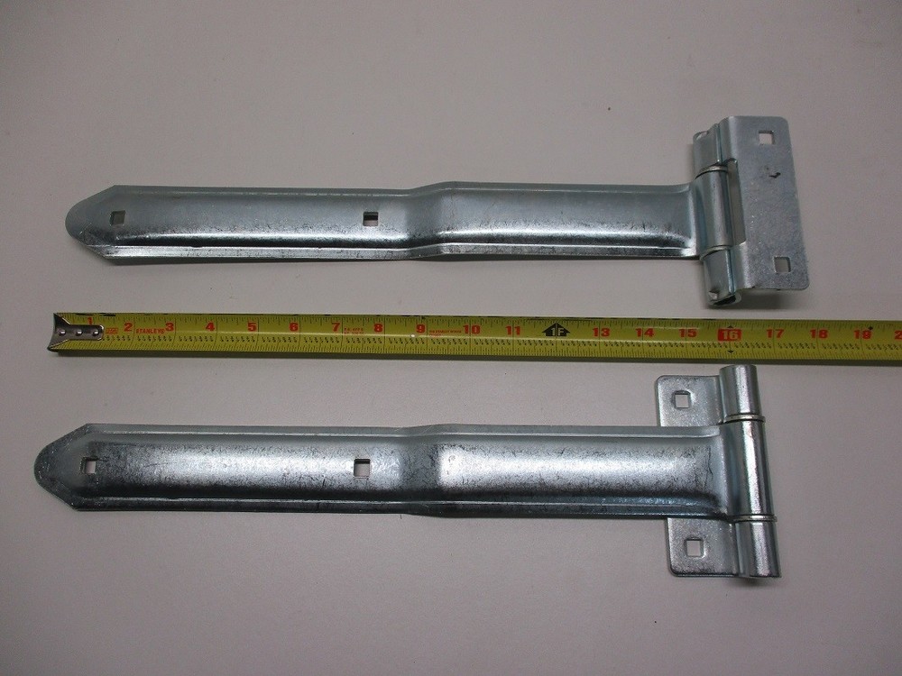 Cargo Utility Trailer RV Door 16" Strap Hinges / Pair / Offset Bent Hinges