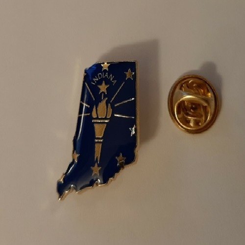 Indiana State Flag Lapel Pin