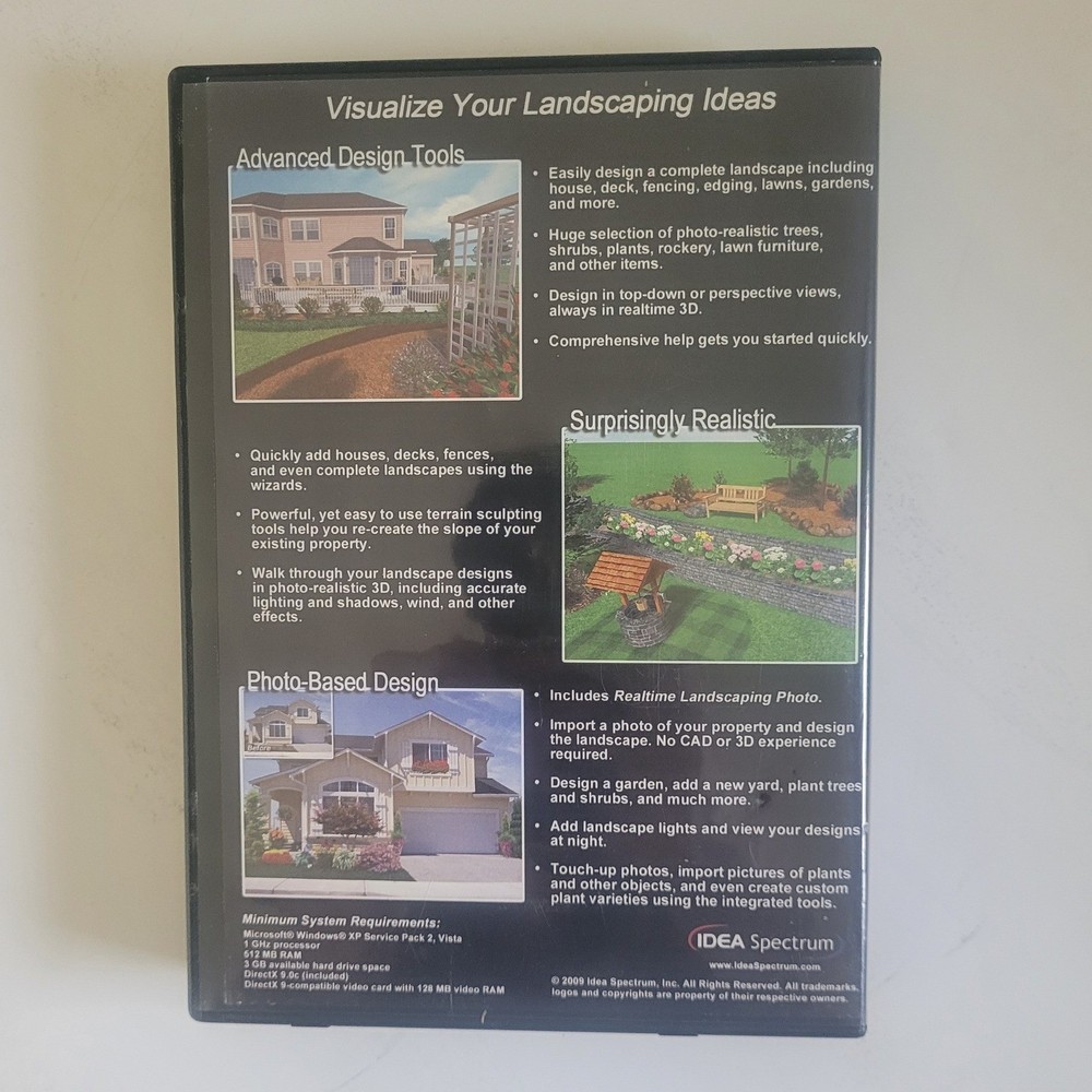 IDEA Spectrum Realtime Landscaping Plus 5 PC Software Design 3D