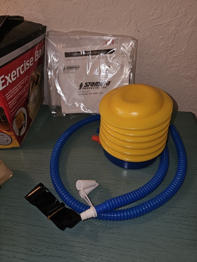Athletic Works Exercise Ball W/Pump & Paperwork-Original Box New