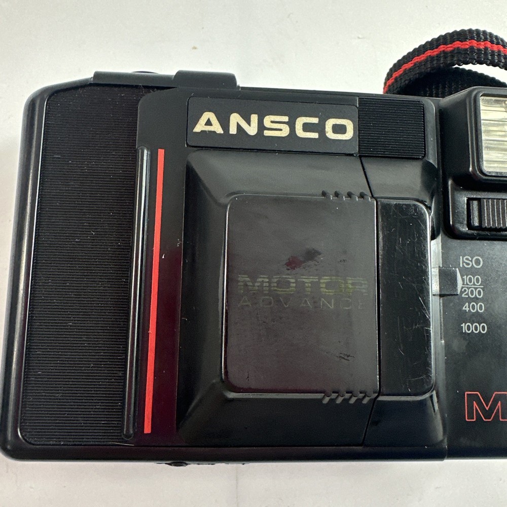 Ansco Vintage M35 Camera Motor Advanced with Case Tested