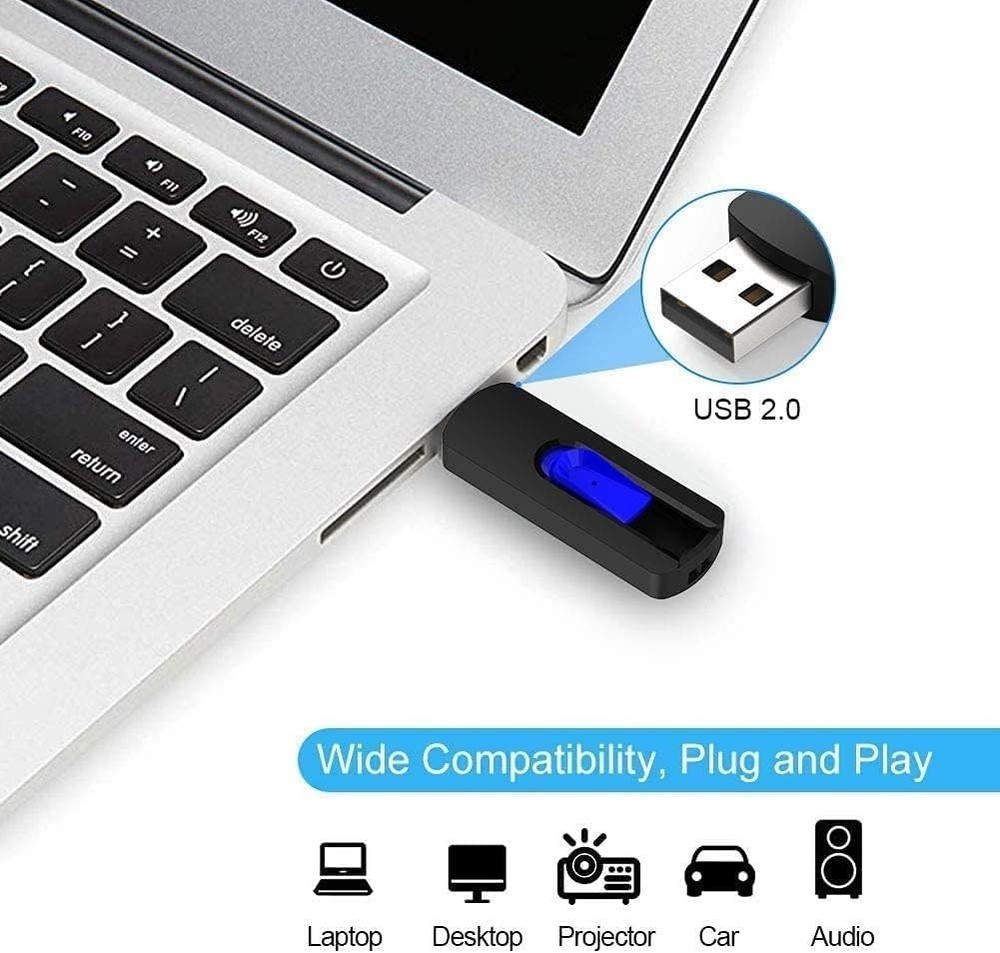 USB 2.0 Memory Stick 5 Pack - Colorful Storage Solution