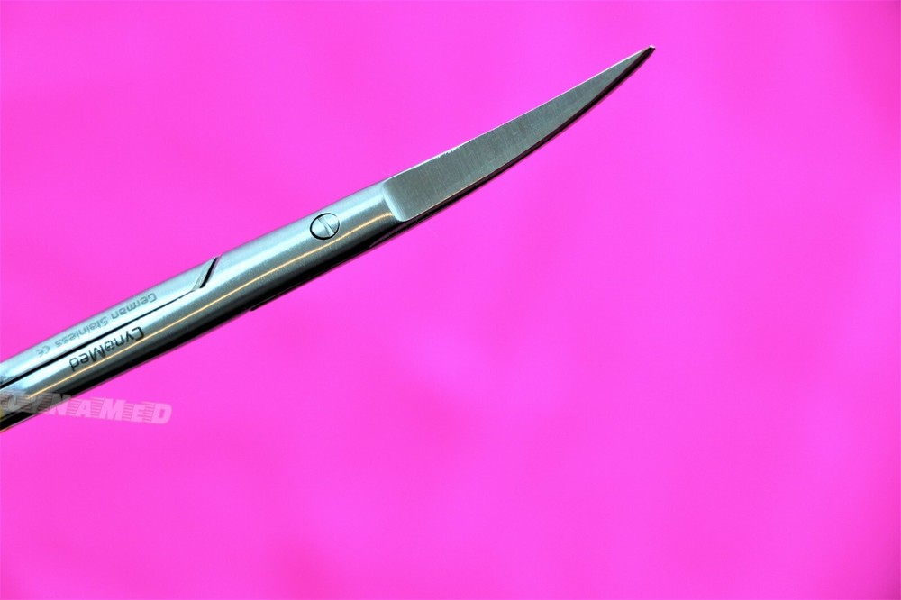 Premium GERMAN TC Iris Scissors 4.5" Curved Surgical Dental Instruments