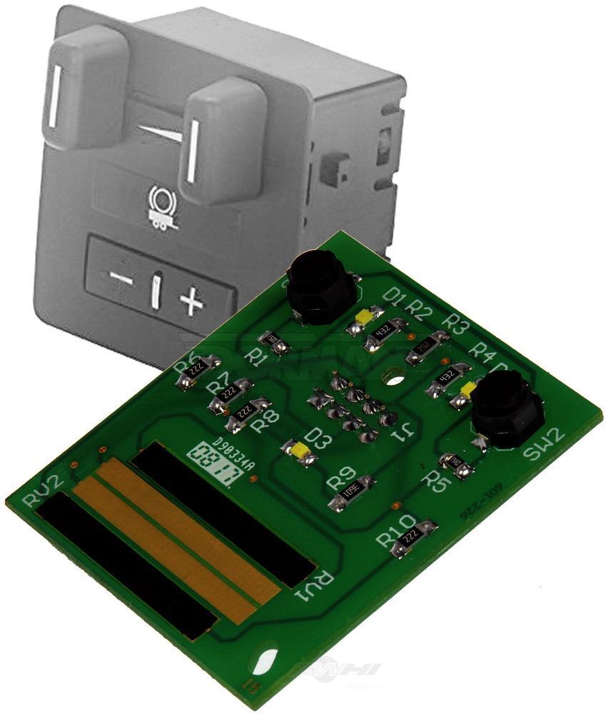 07-17 Silverado 1500 Trailer Brake Control Switch Circuit Board Dorman 601-226