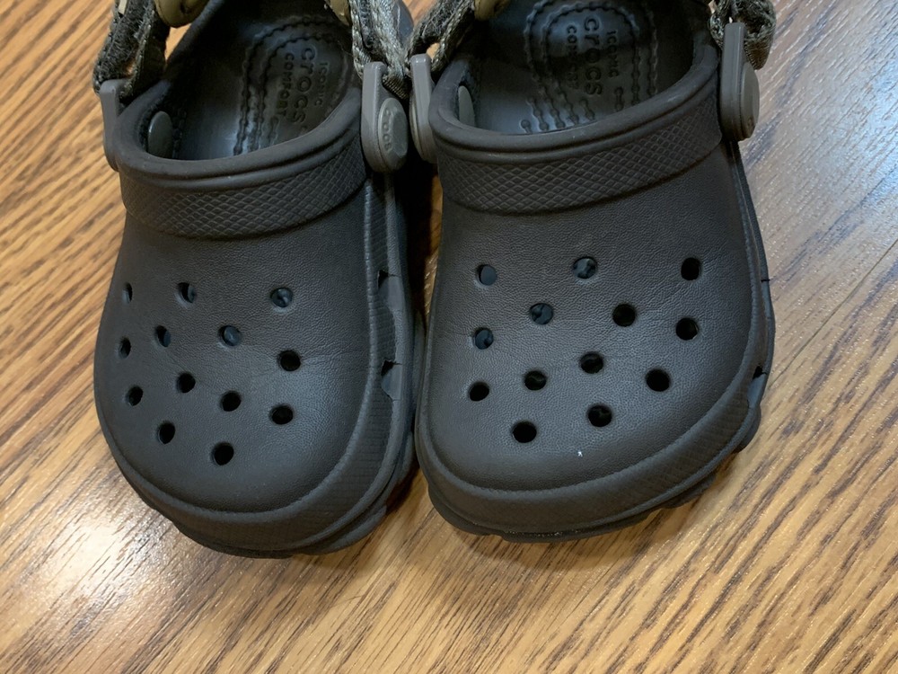 Crocs Brown All Terrain Clogs Boys Size C 5