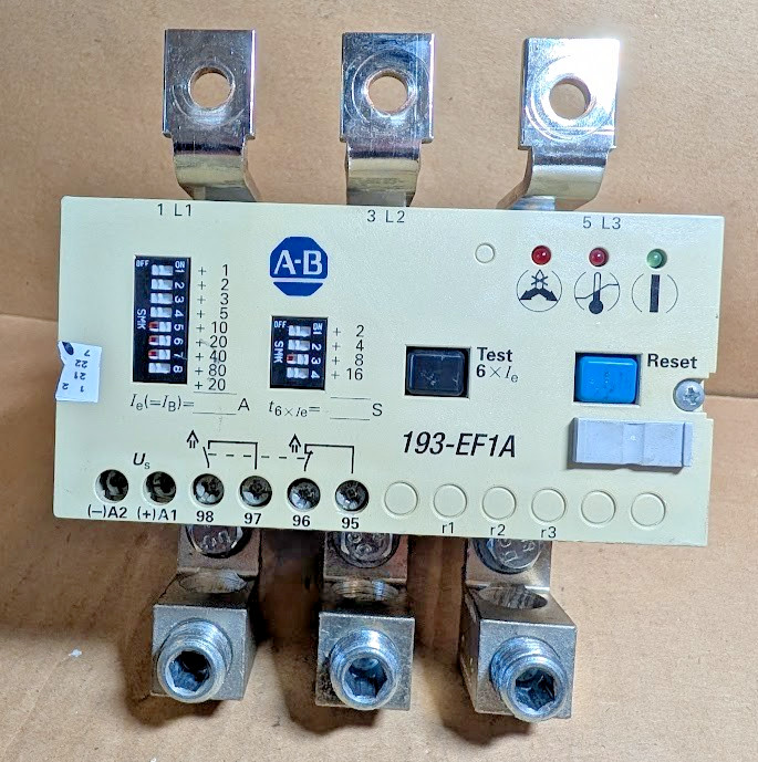 Allen-Bradley 193-EF1A Solid State Overload Relay, 20-180Amp ( Tested / Clean )