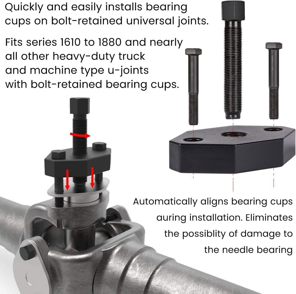 For Spicer Series 10102 Universal Joint Puller & 5192 Bearing Cup Installer Tool