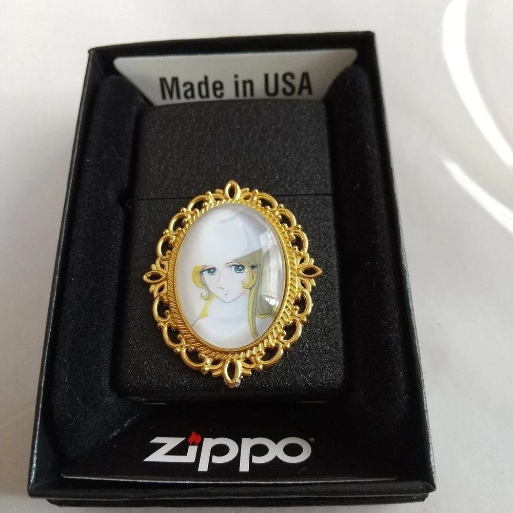 Zippo Customized Metal Galaxy Express 999 White Maetel One Sided Processing