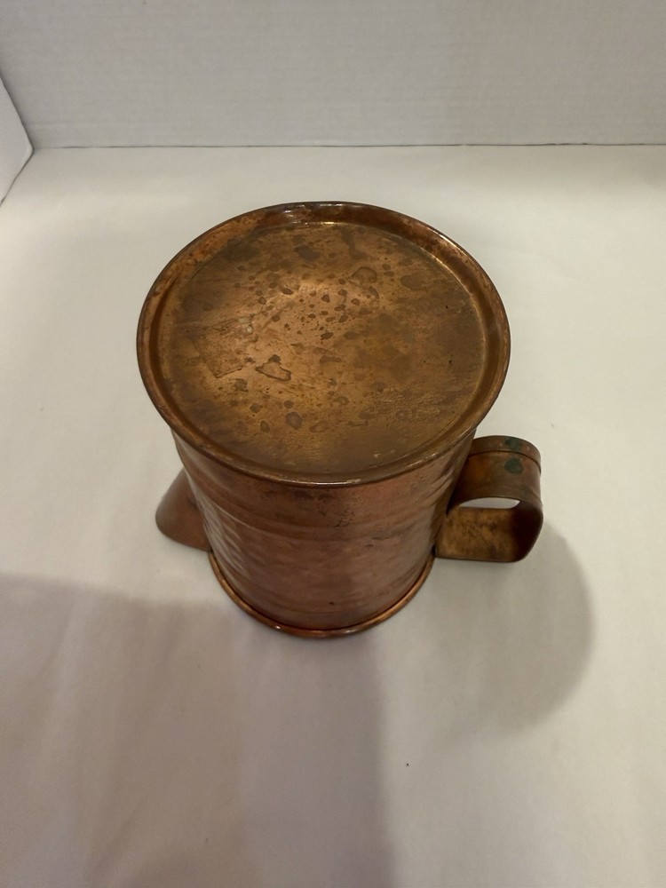 Antique Small Hammered Copper Pitcher