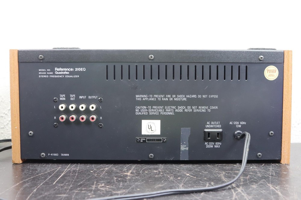 QUADRAFLEX Reference: 210EQ Equalizer 10-Band.