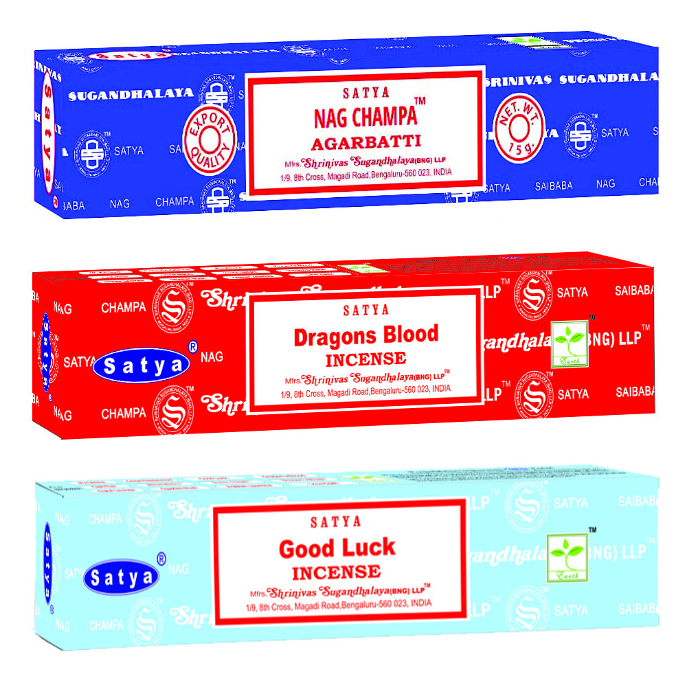 Satya Original 3 Pack Incense Sticks Variety Sets