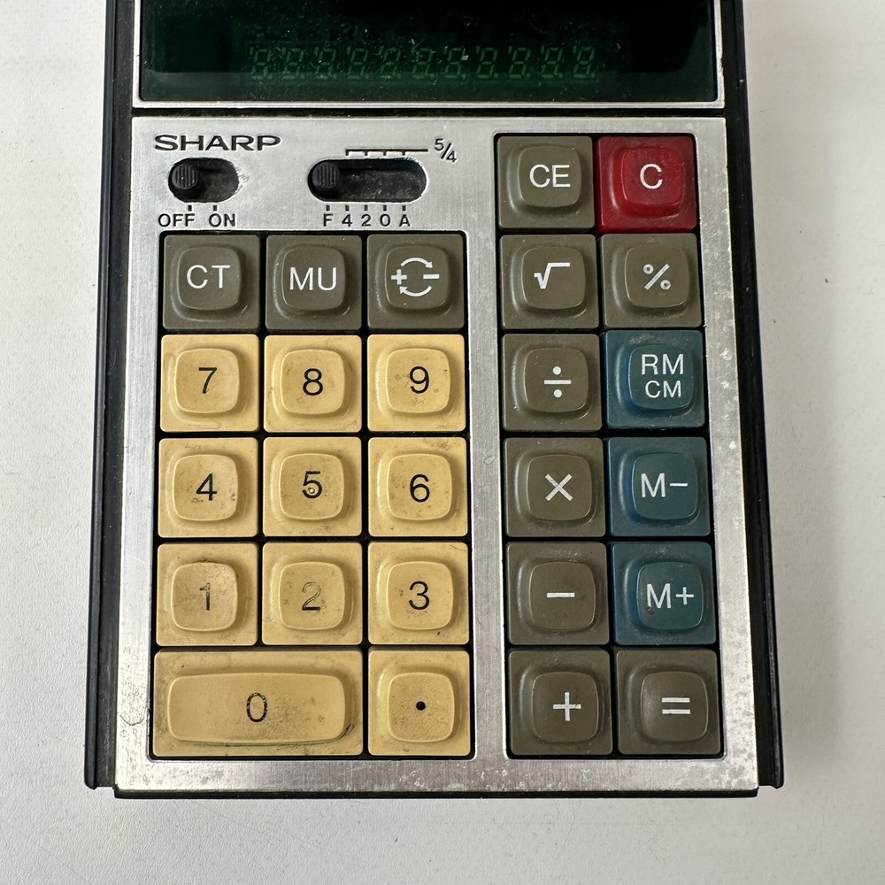 Sharp EL-1106S Elsi Mate Calculator Electronic Vintage Tested Works