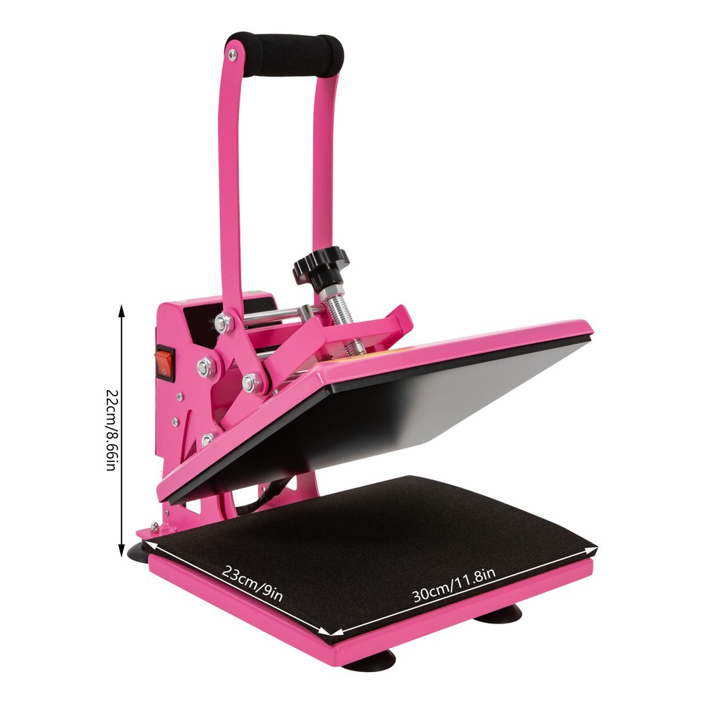 30*23cm Digital Heat Press Transfer T-Shirt Sublimation Press Machine Adjustable