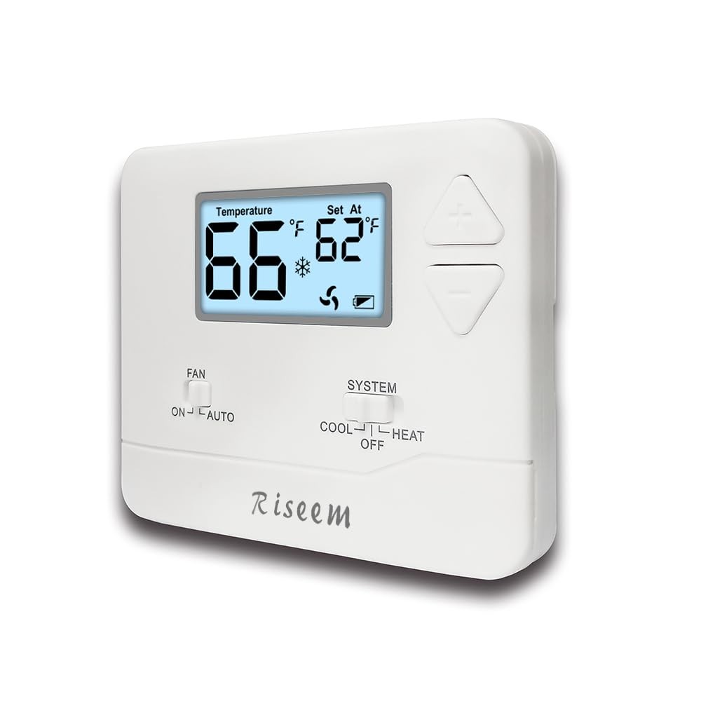NonProgrammable Thermostat for Home, Single-Stage Systems,Digital Energy-Savi...