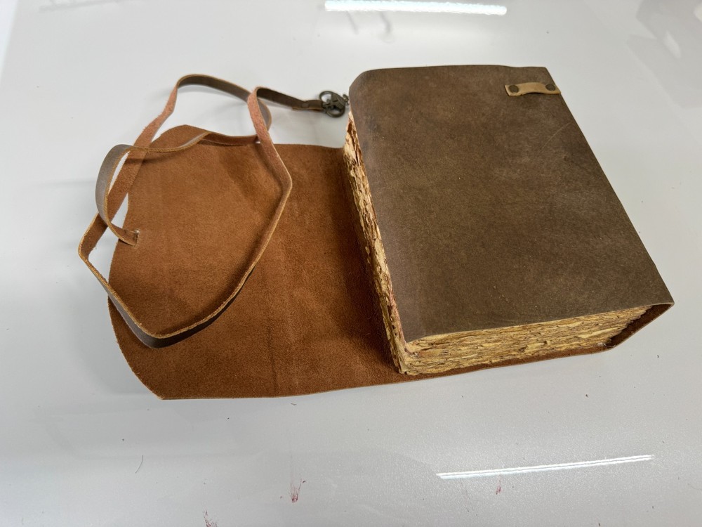 Vintage Leather Journal with Deckle Paper