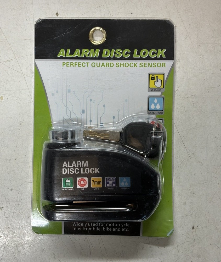 Motorcycle Disc Lock Alarm - Black