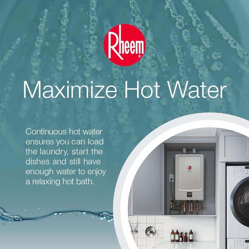 Rheem, IKONIC 11.2 GPM Indoor or Outdoor Natural Gas Tankless ECOH200IN