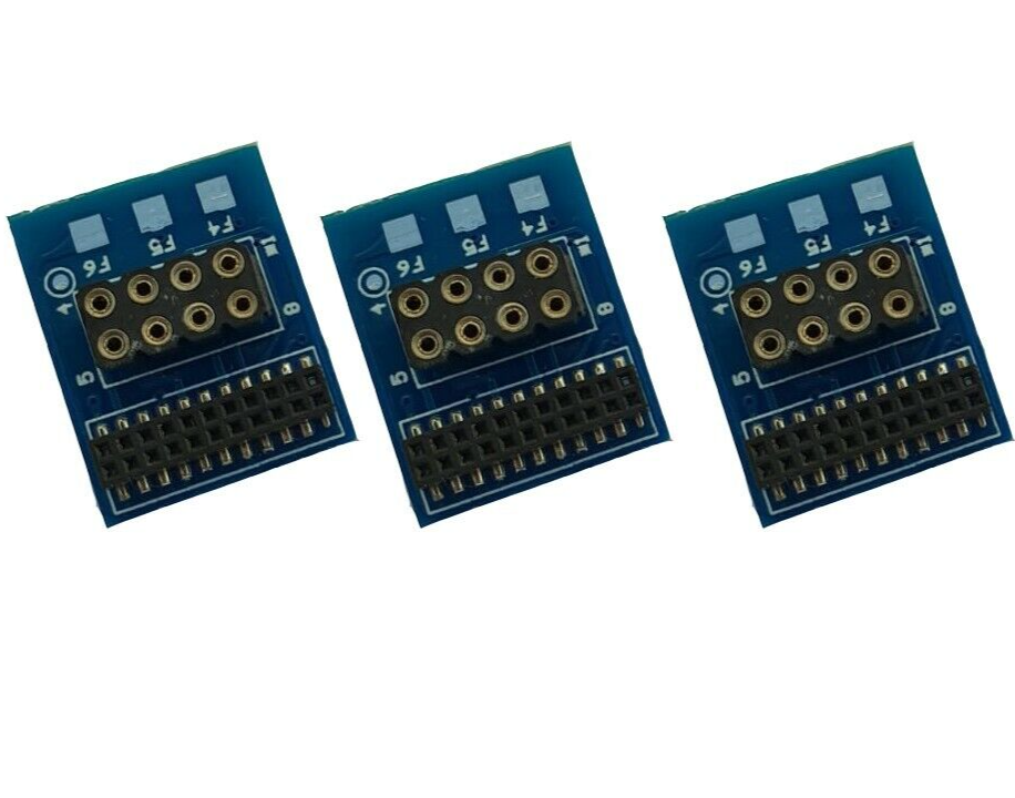 DCC Concepts ~ 6 Function ~ 21 Pin to 8 Pin Adapter ~ 3 Pack ~ DCC-218.6-3