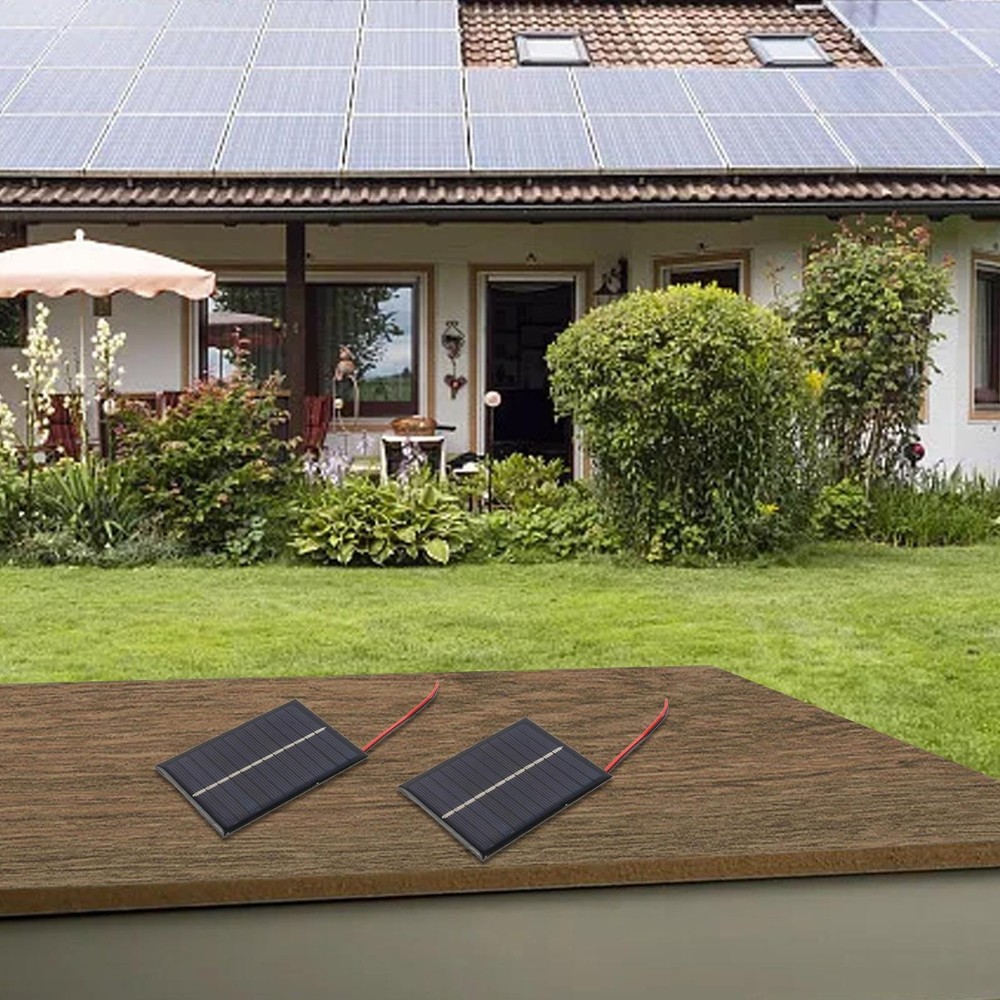 6 Volt Polycrystalline Solar Panel with 15CM Cable for Energy Generation Needs