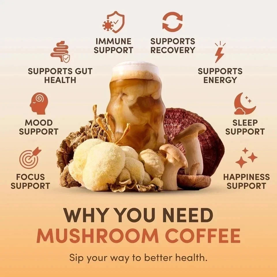 3 PACK Mushroom Coffee 100% Authentic FREE SHIPPING