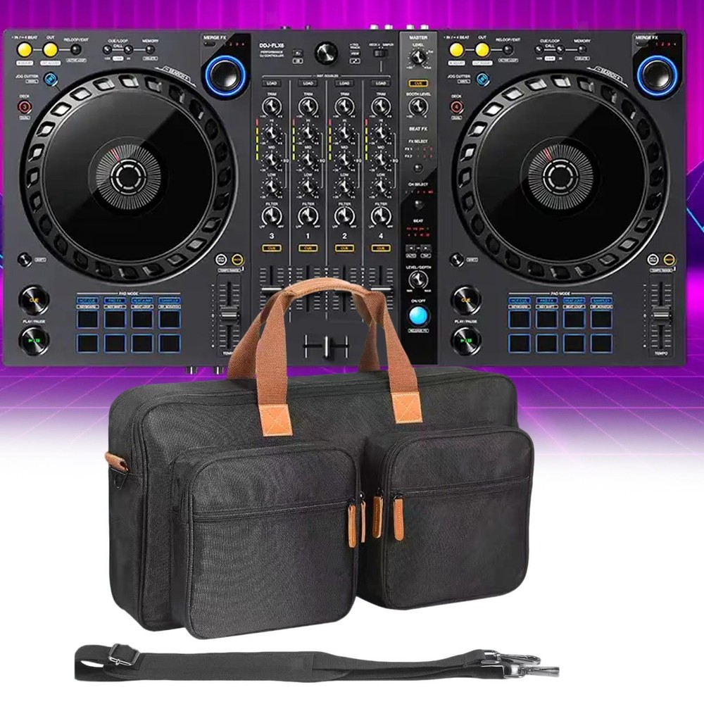 DJ Controller Carry Bag Adjustable Shoulder Strap Dustproof Shockproof Zipper
