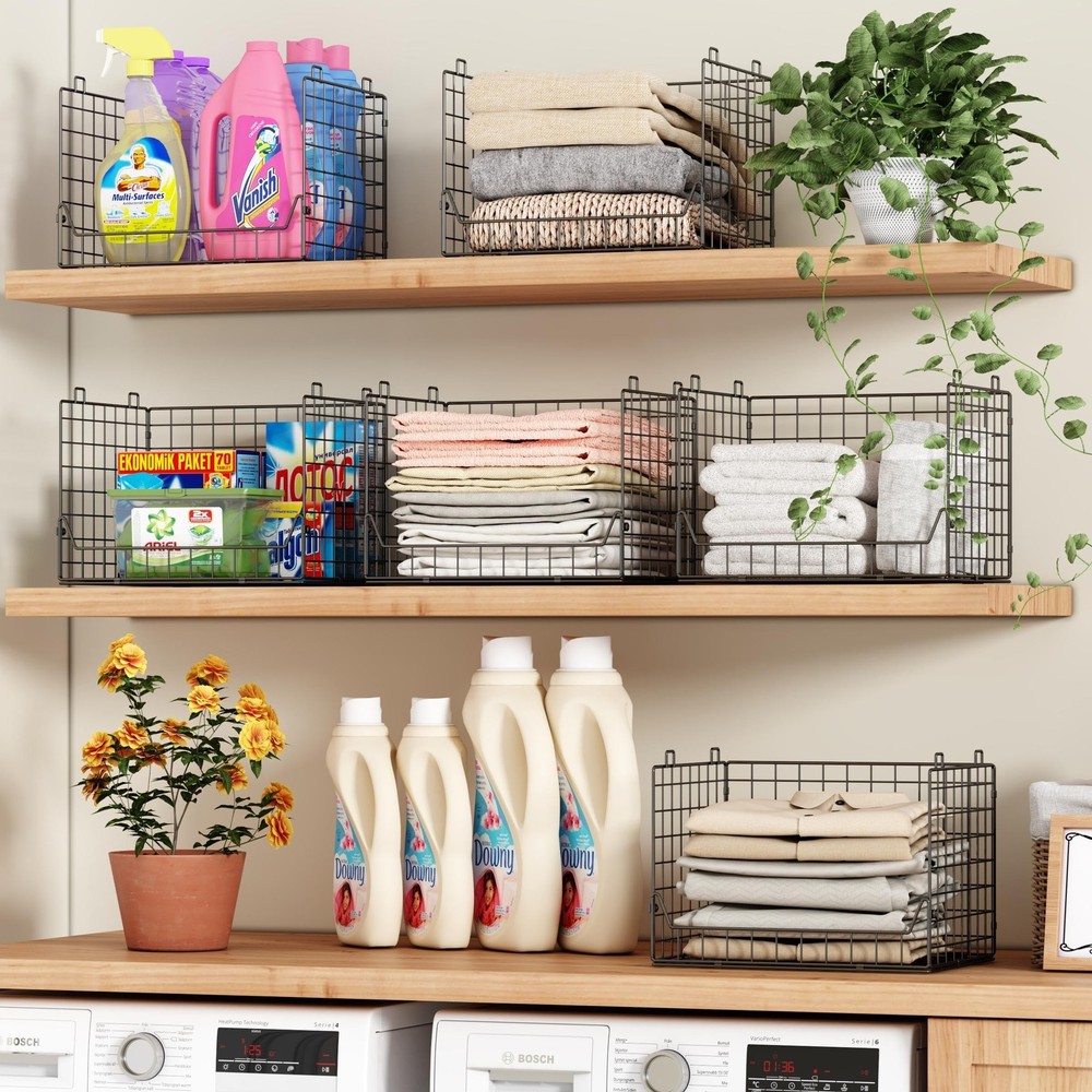 4-Tier Extra Height Stackable Closet Organizer – Foldable Storage Bins for Sw...