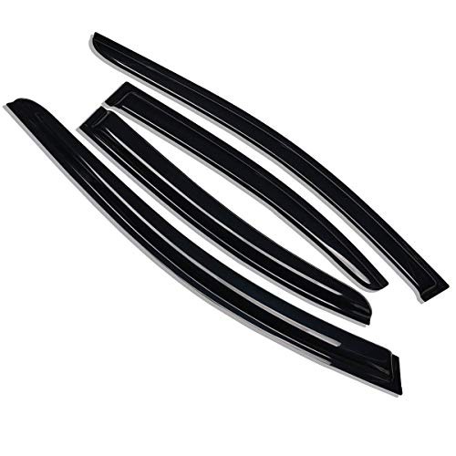 Extra Durable Outside-Mount Auto Vent Window Visor, Fits 2014-2018 Mazda 3