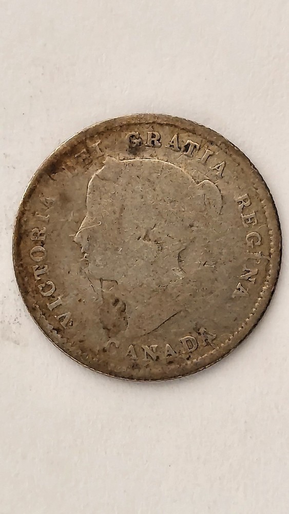 1870 Canada 5 Cent Silver,.925 Silver