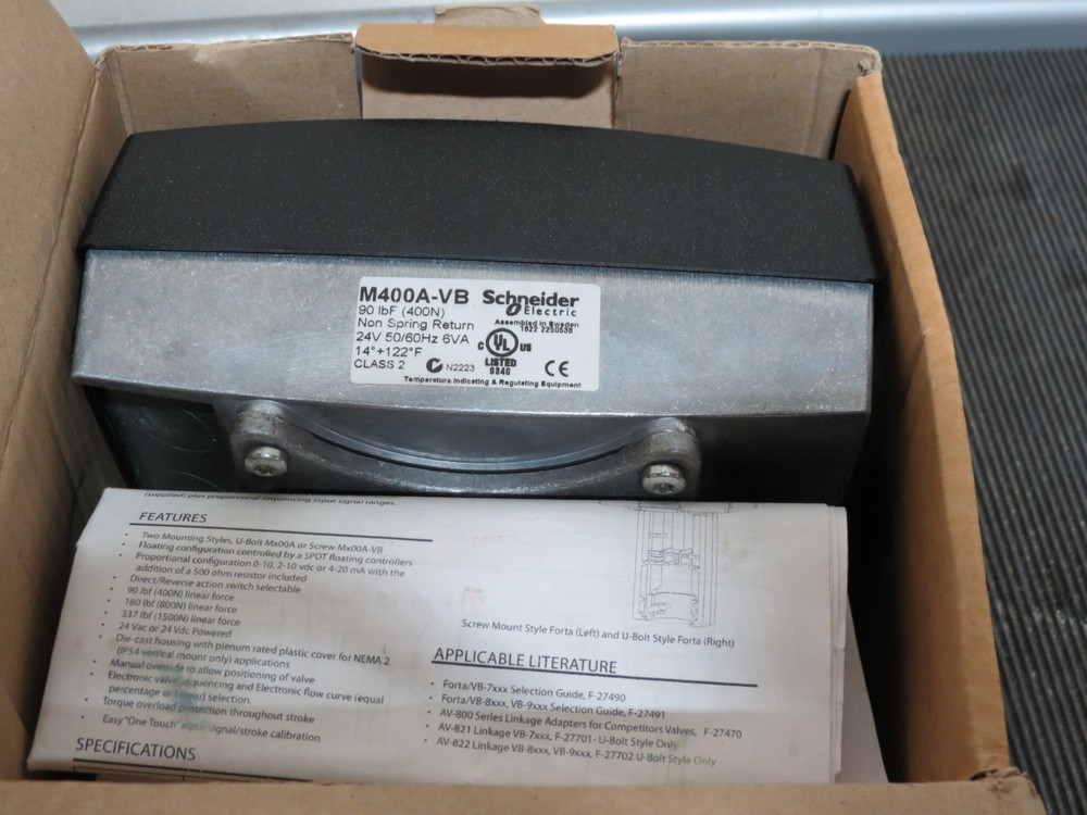 Schneider Electric M400A-VB; Actuator, 24V, Non Spring Return