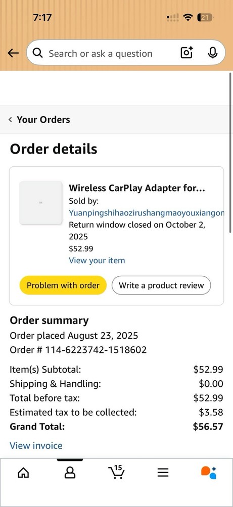 AI BOX Wireless CarPlay & Android Auto Adapter with Wireless Link