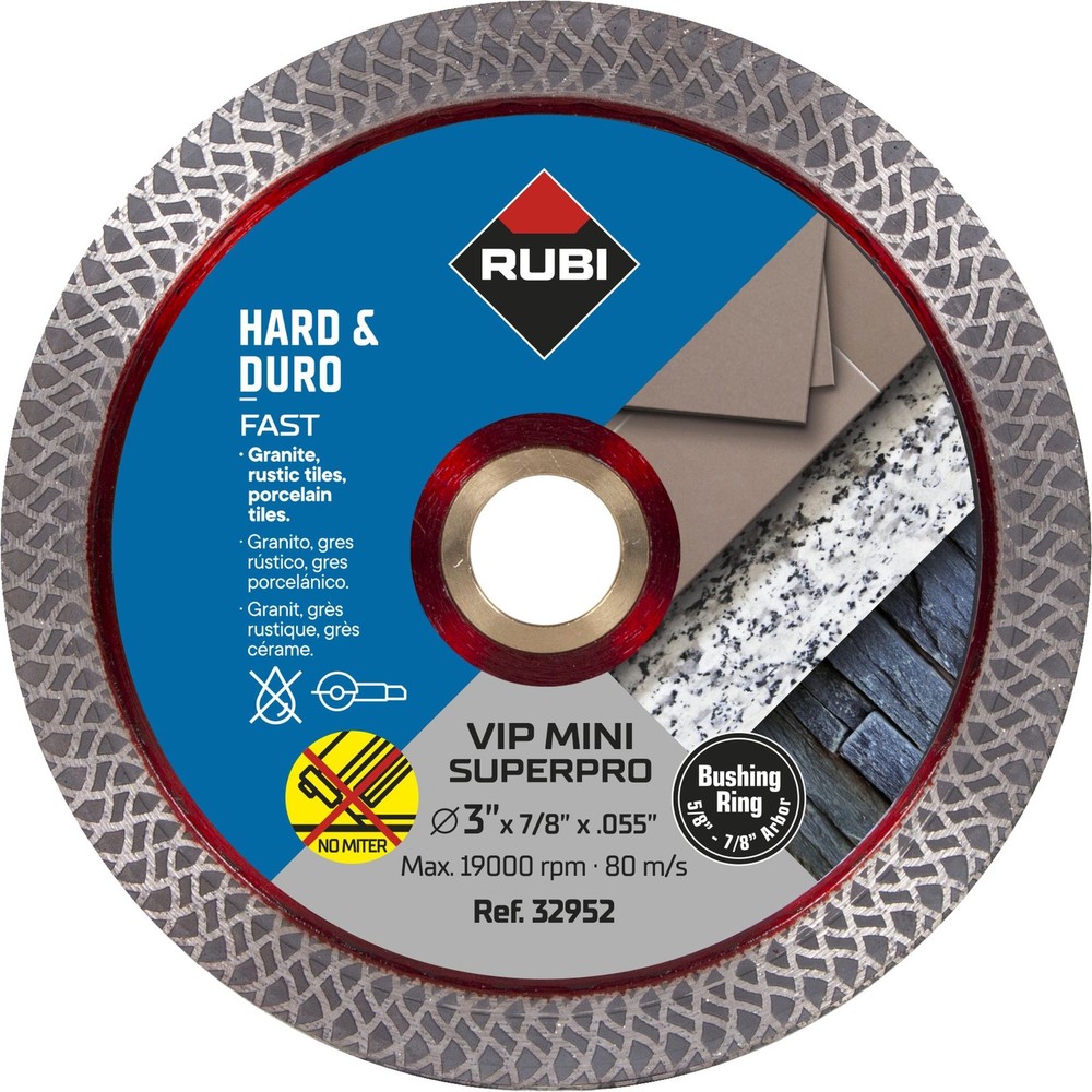 Rubi Tools 3-1/4" MINI VIP Turbo Mesh Dry Blade- 32952