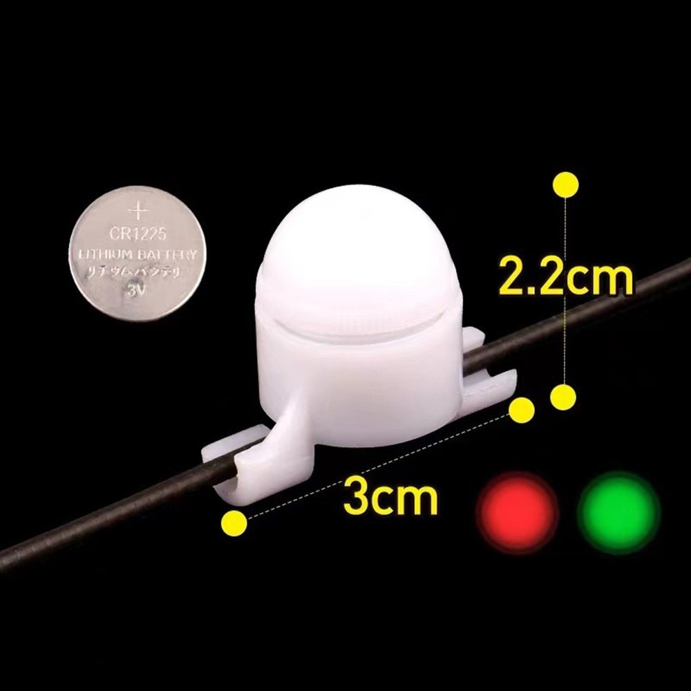 Plastic Fishing Bite Alarms with Adaptive Static State and LED Indicator