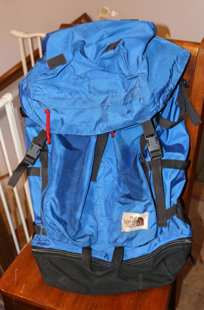 1970s Vintage The North Face Large Internal Frame Backpack Brown Label