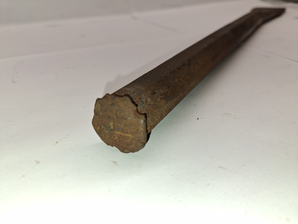 Antique Stanley Atha Timber Framing Chisel 17.5x2 Inch Woodworking Tool