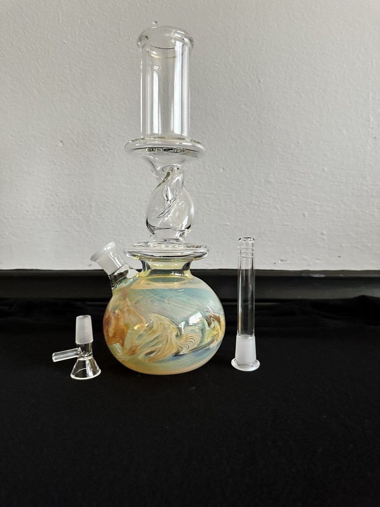 12” Hookah Water Pipe twisted Glass Bong