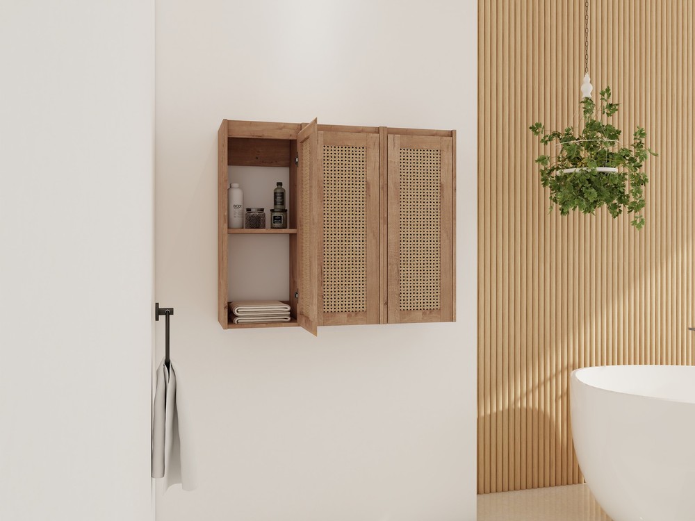 36" Bathroom Side Cabinet,Soft Close Doors,Float Mounting Design,(KD-Packing)