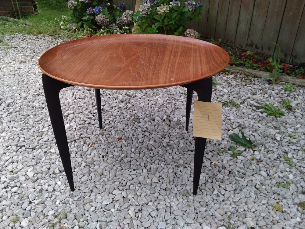 Fritz Hansen Folding Tray Table  Vintage 1950's