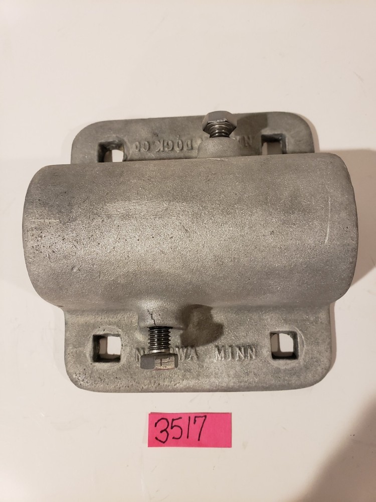 DOCK PIPE BRACKET FORGED ALUMINUM W/STAINLESS FASTENER